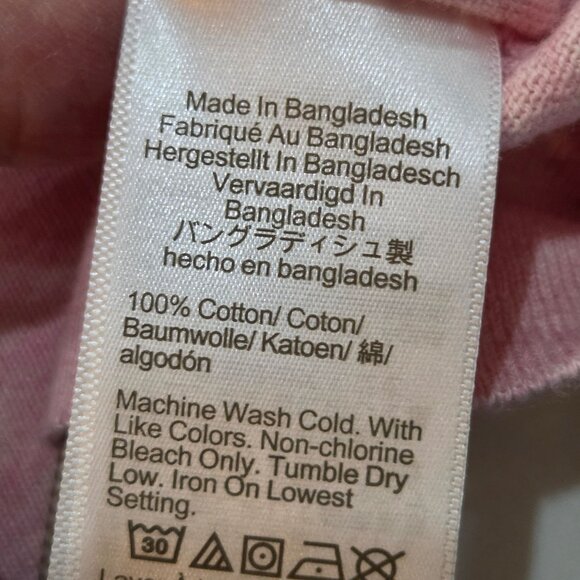 J. Crew Teddie Sweater Small Pink Cotton Lightweight Long Sleeve Preppy Girly - Picture 7 of 8